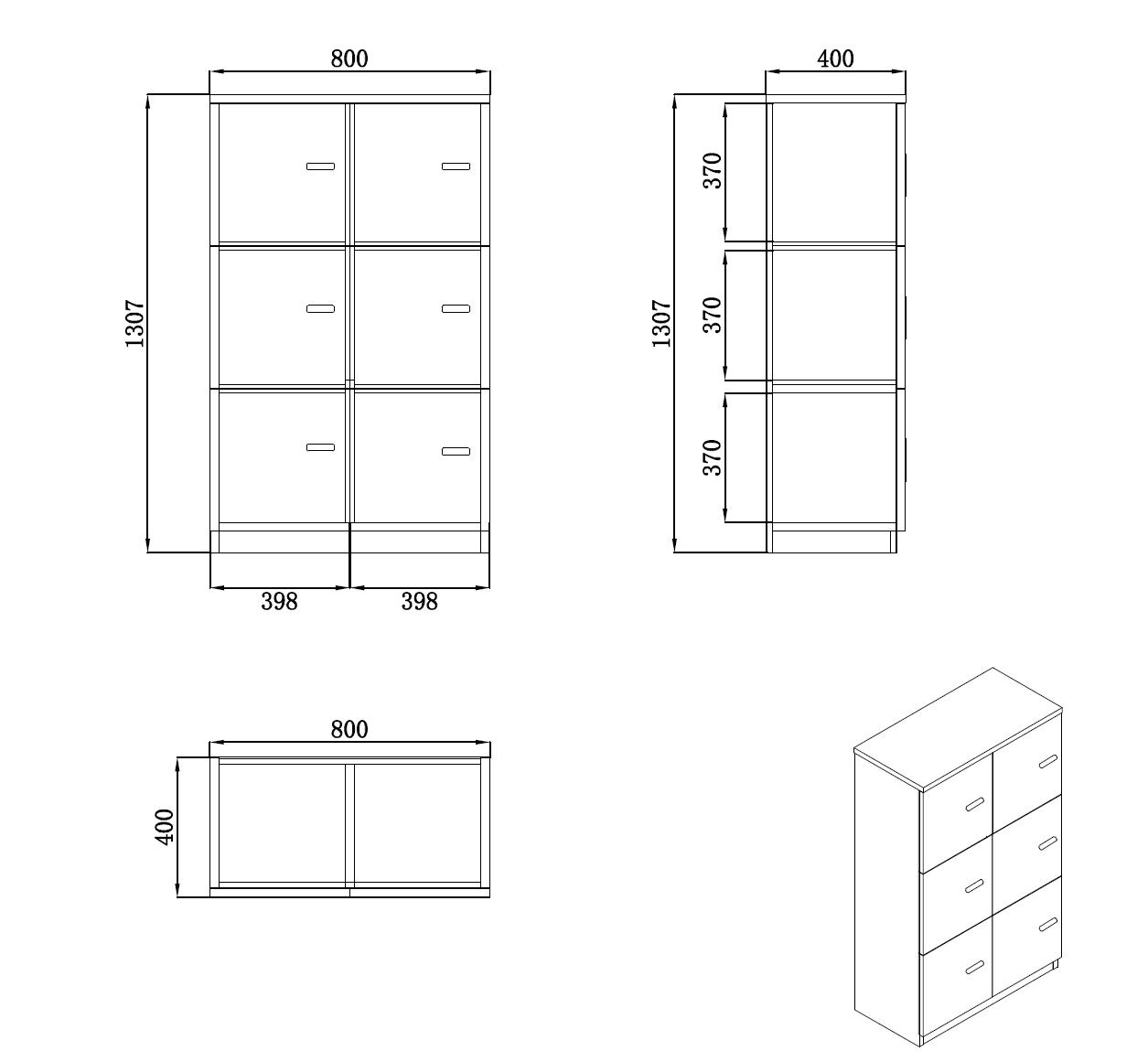 Indoor - 6 x Door Locker - Locker | Echelon Workplaces | Office Furniture