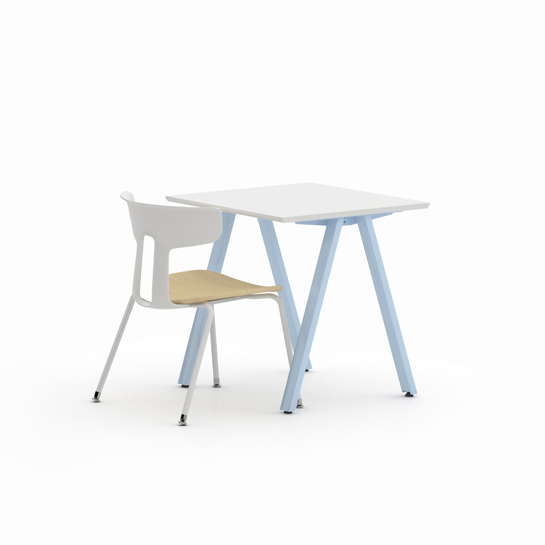 Inspired Student Desk - Square - Year 2 to 4 | DH61cm - Desk - Student | Echelon Workplaces | Office Furniture